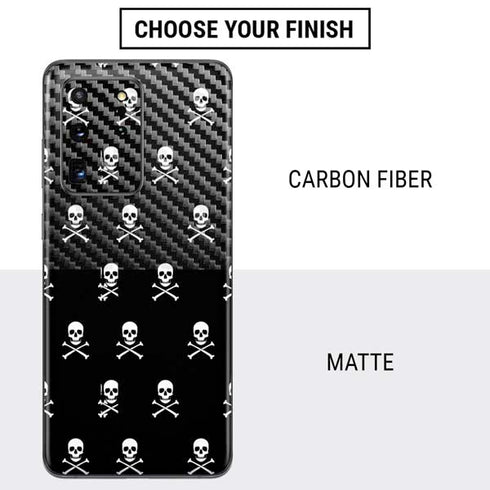Skull and Crossbones (white) Galaxy S20 Ultra 5G Skin