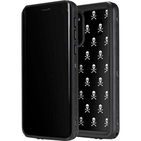Skull and Crossbones (white) Galaxy S20 Waterproof Case