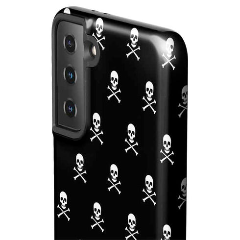 Skull and Crossbones (white) Galaxy S21 Plus 5G Pro Case