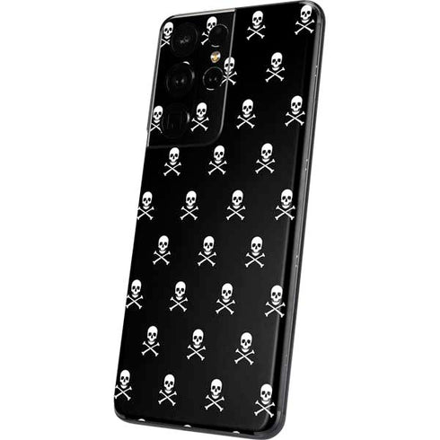 Skull and Crossbones (white) Galaxy S21 Ultra 5G Skin
