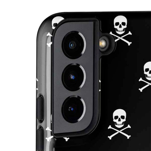 Skull and Crossbones (white) Galaxy S22 Plus Pro Case