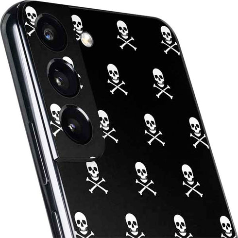 Skull and Crossbones (white) Galaxy S22 Plus Skin