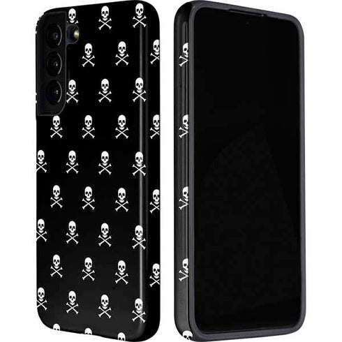 Skull and Crossbones (white) Galaxy S22 Pro Case