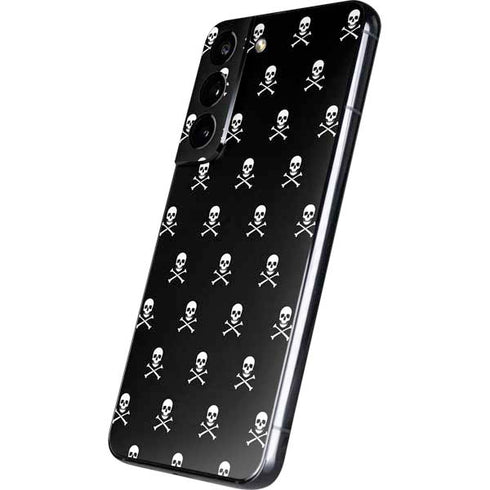Skull and Crossbones (white) Galaxy S22 Skin