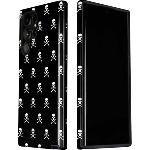 Skull and Crossbones (white) Galaxy S22 Ultra Pro Case