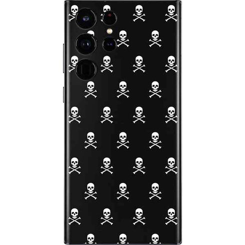 Skull and Crossbones (white) Galaxy S22 Ultra Skin
