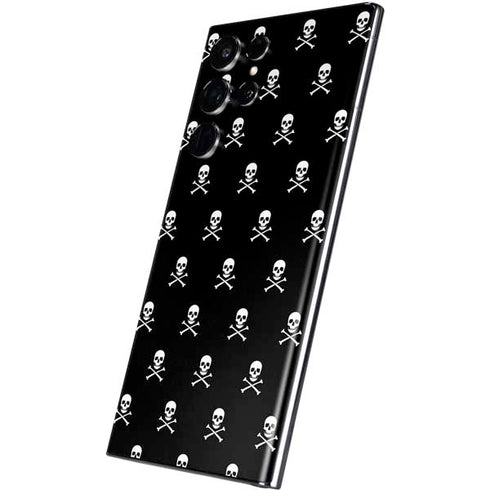 Skull and Crossbones (white) Galaxy S22 Ultra Skin