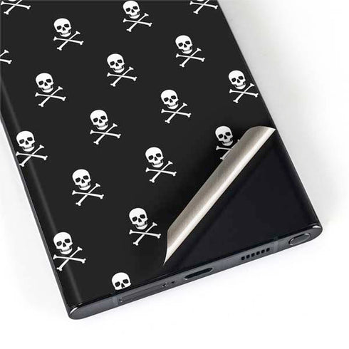Skull and Crossbones (white) Galaxy S22 Ultra Skin