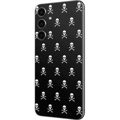 Skull and Crossbones (white) Galaxy S23 FE Skin