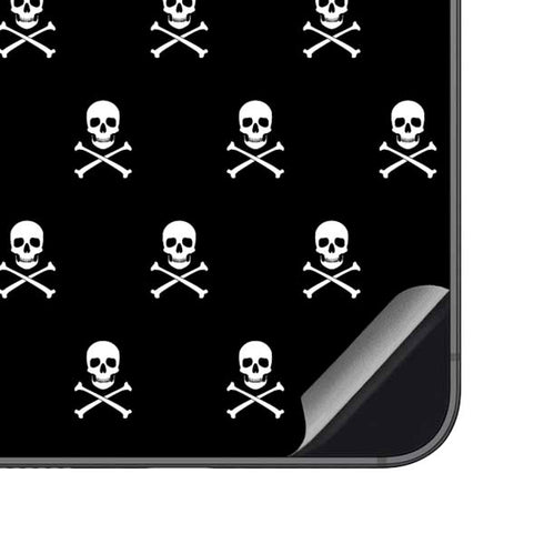 Skull and Crossbones (white) Galaxy S23 FE Skin