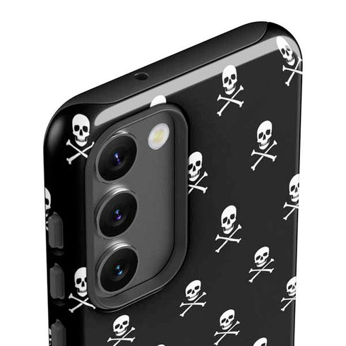 Skull and Crossbones (white) Galaxy S23 Plus Pro Case