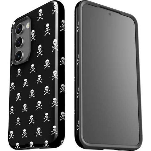 Skull and Crossbones (white) Galaxy S23 Plus Pro Case