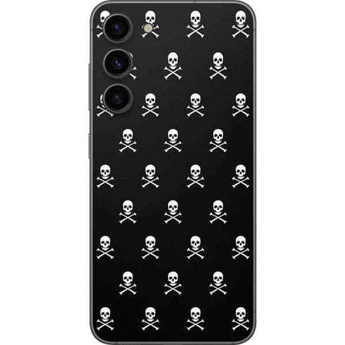 Skull and Crossbones (white) Galaxy S23 Plus Skin