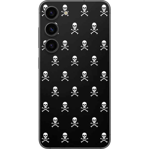 Skull and Crossbones (white) Galaxy S23 Skin