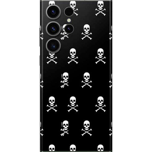Skull and Crossbones (white) Galaxy S23 Ultra Skin