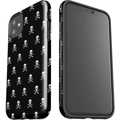 Skull and Crossbones (white) iPhone 11 Impact Case