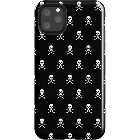 Skull and Crossbones (white) iPhone 11 Pro Max Impact Case