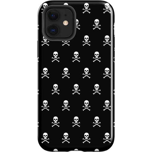 Skull and Crossbones (white) iPhone 12 Impact Case