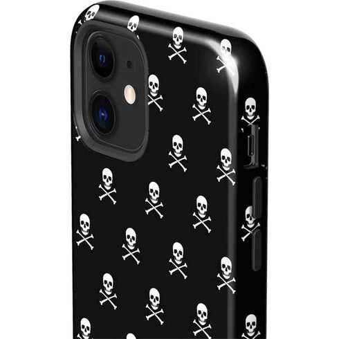Skull and Crossbones (white) iPhone 12 Impact Case