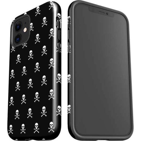 Skull and Crossbones (white) iPhone 12 Impact Case