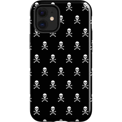 Skull and Crossbones (white) iPhone 12 Mini Impact Case
