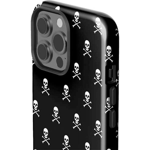 Skull and Crossbones (white) iPhone 13 Pro Max Impact Case