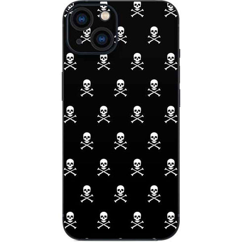 Skull and Crossbones (white) iPhone 14 Plus Skin