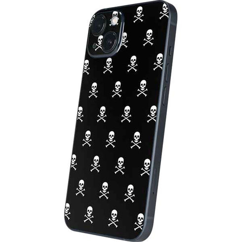 Skull and Crossbones (white) iPhone 14 Plus Skin