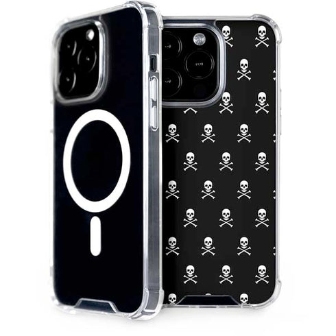 Skull and Crossbones (white) iPhone 14 Pro MagSafe Case