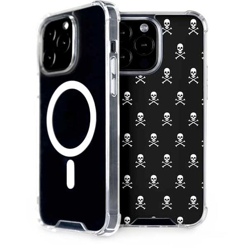 Skull and Crossbones (white) iPhone 15 Pro Max MagSafe Case