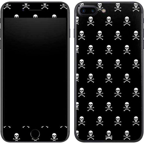 Skull and Crossbones (white) iPhone 7 Plus Skin