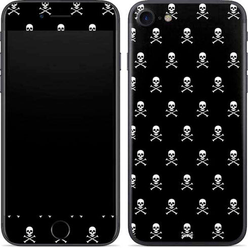 Skull and Crossbones (white) iPhone 7 Skin