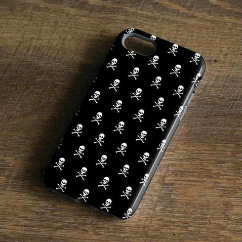 Skull and Crossbones (white) iPhone 8 Pro Case