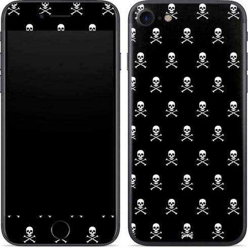 Skull and Crossbones (white) iPhone 8 Skin