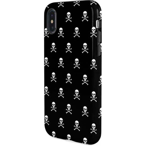 Skull and Crossbones (white) iPhone X Pro Case