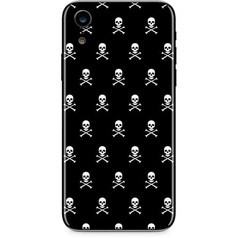 Skull and Crossbones (white) iPhone XR Skin