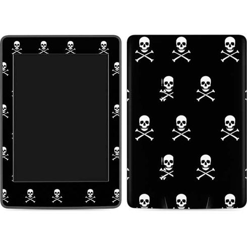 Skull and Crossbones (white) Amazon Kindle Skin