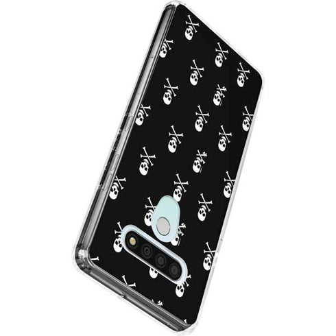 Skull and Crossbones (white) LG Stylo 6 Clear Case