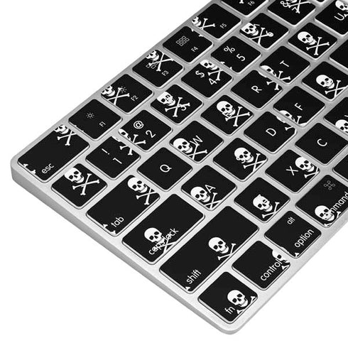 Skull and Crossbones (white) Magic Keyboard Skin