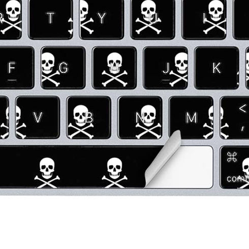 Skull and Crossbones (white) Magic Keyboard Skin