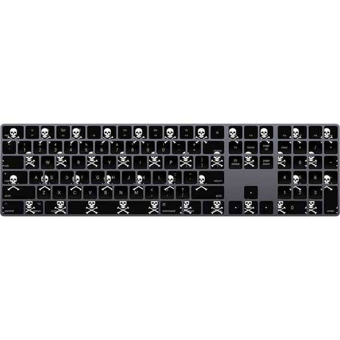 Skull and Crossbones (white) Magic Keyboard with Numeric Keypad Skin