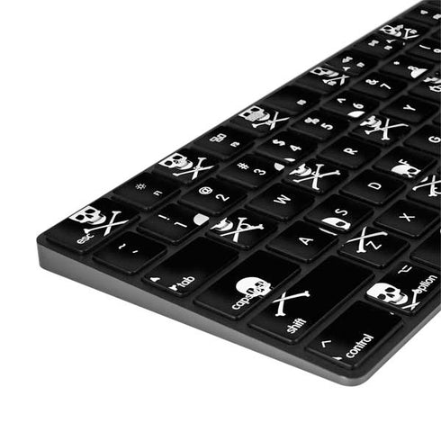 Skull and Crossbones (white) Magic Keyboard with Numeric Keypad Skin