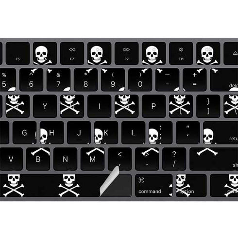 Skull and Crossbones (white) Magic Keyboard with Numeric Keypad Skin