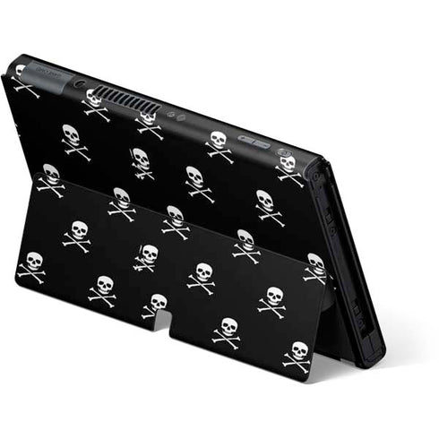 Skull and Crossbones (white) Nintendo Switch OLED (2021) Skin