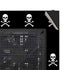 Skull and Crossbones (white) NZXT H510 Compact ATX Mid-Tower Case Skin
