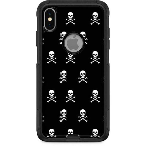 Skull and Crossbones (white) Otterbox Commuter iPhone Skin