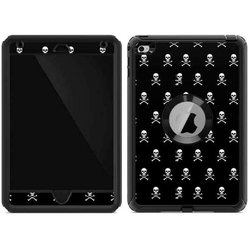 Skull and Crossbones (white) Otterbox Defender iPad Skin