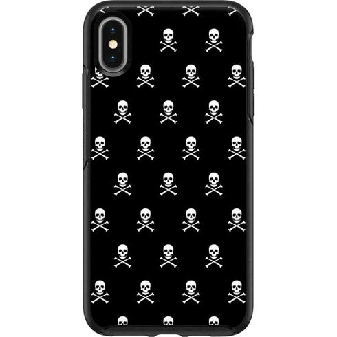 Skull and Crossbones (white) Otterbox Symmetry iPhone Skin