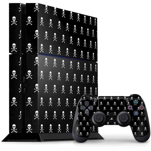 Skull and Crossbones (white) PS4 Console and Controller Bundle Skin