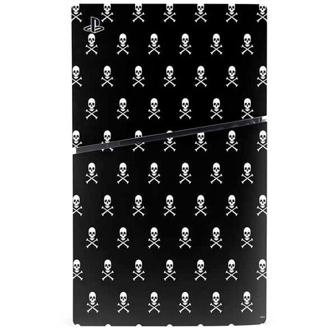 Skull and Crossbones (white) PS5 Slim Disk Bundle Skin